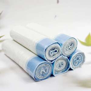 Bolsas de plástico comerciales con cordón de cierre de dos yuanes para necesidades diarias, gruesas, bolsas de basura domésticas con cierre automático para cocina - Product Image 2