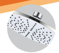 Kit de Douche Premium Haute Pression avec Buses Auto-Nettoyantes, Barre Coulissante Pluie et Massage pour Appartement, Maison, Hôtel, Salle de Bain Moderne