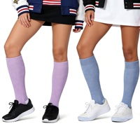 Chaussettes de sport respirantes sans coutures avec soutien de la voûte plantaire en coton, chaussettes de compression graduée