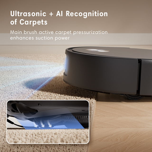 Low Noise Smart Robotic Vacuum Cleaner Sweeping Vacuuming Mopping Black White Household Cleaning Robot Water Tank