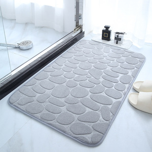 Alfombra de Baño de Color Sólido, Estilo Cuadrado de Lujo, Antideslizante y Absorbente, <span class=keywords><strong>para</strong></span> Baño, Ducha, Inodoro y Entrada - Product Image 4