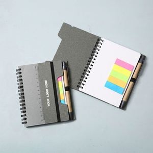 Custom Refillable Sticky Notes Binder Repositionable Memo <b>Pad</b> Set with Index Tabs and Die Cut Shapes for Promotional Branding - Product Image 2