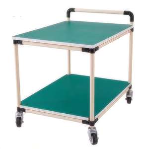 Carrito de taller Antiestático de acero con estantes de tubo compuesto, carro móvil de 48V para clasificación de línea de montaje - Product Image 1