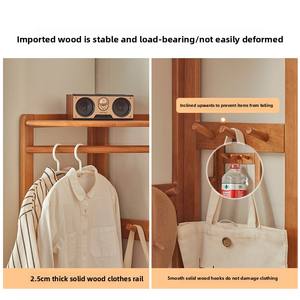 Design moderno tutto in legno massello <span class=keywords><strong>appendiabiti</strong></span> ad angolo con cassetto per camera da letto e soggiorno mobili per la casa - Product Image 4