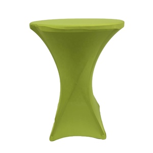 Square Corners Cocktail Spandex Stretch Highboy <b>Table</b> Cover-Wrinkle-Free Durable Machine Washable & Customizable - Product Image 3