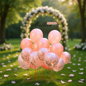 Ensemble de ballons amusants pour fête, 12 pouces, en latex, avec confettis, décoration de mariage, forme ronde - Product Image 2