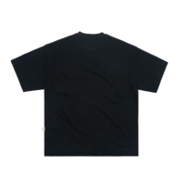 T-shirt à manches courtes pour homme, en tricot gaufré surdimensionné 240 g/m², imprimé avec des lettres