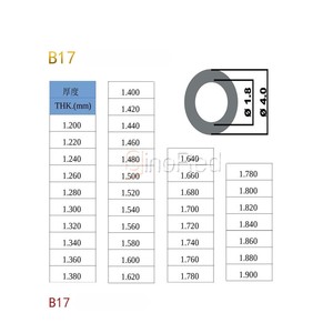 <span class=keywords><strong>Berserk</strong></span> - Juego de <span class=keywords><strong>360</strong></span> Separadores Ajustables B17 para Inyectores Diésel THK de 1.20-1.90 mm - Product Image 2