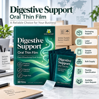 Complément alimentaire pour le soutien digestif, film oral mince à dissolution rapide, bandes orales probiotiques pour le soin intestinal, sans sucre, marque privée OEM ODM