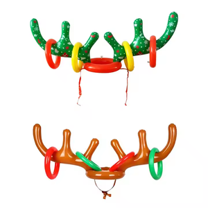 Ngoài trời vui chơi quà tặng trang trí nội thất phụ kiện PVC <span class=keywords><strong>Inflatable</strong></span> ANTLER Headband đồ chơi động vật đầu vòng ném vòng tròn đồ chơi - Product Image 5