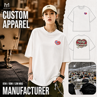 T-shirts personnalisés en gros pour hommes, style vintage délavé, coupe oversize, impression graphique, usine de vêtements OEM