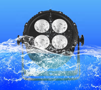 Éclairage de scène IP68 étanche, projecteurs LED RGBW 4-en-1 avec contrôle DMX512 pour événements en plein air, fêtes, concerts