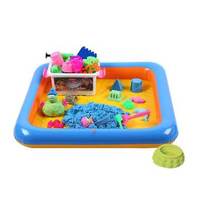 Never Dry Space DIY Sands Toy Kids Playing Art Modeling Soft Cotton Moving Slimy Slime sand