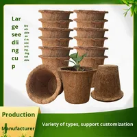 Pots à semis biodégradables à 100 %, respectueux de l'environnement, en fibre de coco, fabriqués par des fabricants de pots à semis respectueux de l'environnement