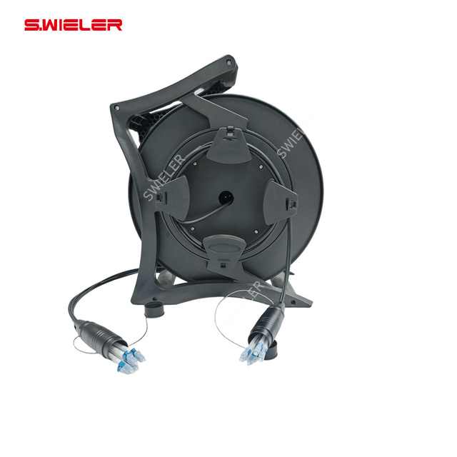 Custom 2/4/6/8 Channel Outdoor Fiber Optical Cable with Reel Stand Wire Long 30/50/100/500 Meter LC Fiber Optic Patch Cable Cord