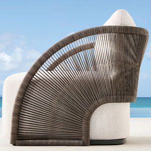 في الهواء الطلق PE الخوص الأثاث حبل المنسوجة أريكة للماء الألومنيوم الإطار الروطان الخوص فندق الفناء حديقة مجموعة - Product Image 2