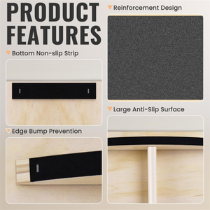 Planche d'équilibre professionnelle moderne en bois pour la thérapie physique et la posture debout - Product Image 3