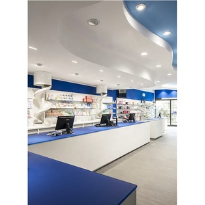 LUX-decoración moderna personalizada para tienda de farmacia, diseño Interior decorativo de madera - Product Image 4