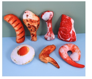 Nuevo estilo simulación frutas verduras producto para mascotas perro mascota interactivo juguetes para masticar chirriantes - Product Image 6