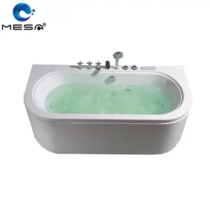 2023 back to wall freestanding bath with skirt in a small bathroom 1500mm for sale