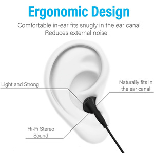 Airphone – Écouteurs filaires très économiques jetables pour avion, bus, guide touristique – Auriculares - Product Image 5