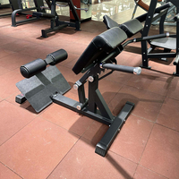 Chaise romaine commerciale en acier SP pour musculation, exercices d'extension dorsale, design réglable, fessiers et ischio-jambiers