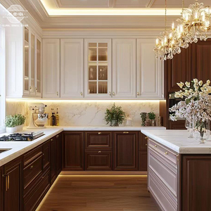 Tùy Chỉnh Hiện Đại Tủ Bếp Gỗ Rắn <span class=keywords><strong>MDF</strong></span> Toàn Bộ Ngôi Nhà Hoàn Chỉnh Các Món Ăn Cho Căn Hộ Sử Dụng Sản Xuất Tùy Chỉnh Tủ - Product Image 4