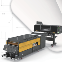 Printer DTF 8/12 Warna 60cm dengan 5 Head Epson I3200, Mesin Transfer Digital Tinta Fluoresen untuk Pakaian Kelas Atas