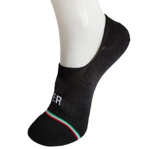 Black White Foot Low Cut Thin Bamboo Women Invisible Boat Socks Ladies Cotton Loafer Sock Girl No Show Socks Non Slip