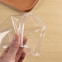 Pochette transparente en PVC avec fermeture éclair, sac de rangement pour bijoux, fermeture éclair réutilisable pour bracelets, boucles d'oreilles, emballage