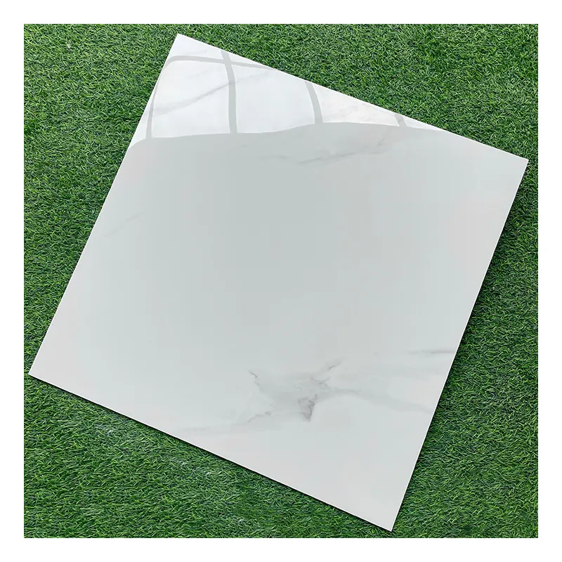 Hot Sale 60x60 Porcelanto Glossy Ceramic Tile For Floor Standard White Marble Porcelain Tiles