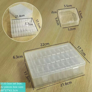 モダンな環境に優しいクリアストレージボックス5kg積載容量PPフィッシュタックルオーガナイザー化粧品メイクアップビーズジュエリーモダンデザイン - Product Image 6
