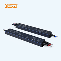 YSD IP67 5 en 1 Gradation (TRIAC/ 0-10V/1-10V/10V/ PWM/RESISTANCE DIM) 24V 150W 5 ans de garantie Pilote LED pour éclairage Led