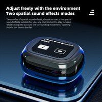 Audífonos Inalámbricos LX21 Pro con Diseño de Cápsula Espacial Transparente, Pantalla Táctil LED, Sonido Envolvente Espacial, Chip Bluetrum, Auriculares Bluetooth
