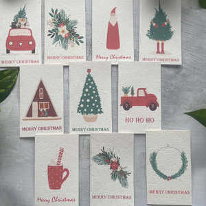 Handmade Specialty Growable <b>Paper</b> Cards Customizable <b>Seed</b> <b>Paper</b> for Christmas Eco-Friendly Plantable Gift Ideas - Product Image 1