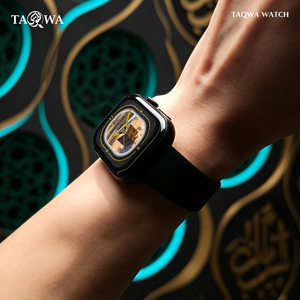 Montre connectée guide complète pour le Hajj et l'Omra <span class=keywords><strong>avec</strong></span> rituels étape par étape, Dua et Zikr, heures <span class=keywords><strong>de</strong></span> prière, <span class=keywords><strong>boussole</strong></span> Qibla - Product Image 1