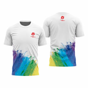 Camiseta de sublimación de malla cuadrada, camiseta de poliéster reciclado, Camiseta deportiva para eventos, camisetas de sublimación para correr para hombres - Product Image 1