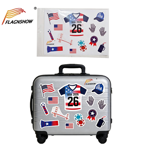 2026 Football Game Fans Product Custom National Creative Design Multifunctional Self-adhesive Custom Sticker for Fans Cheering