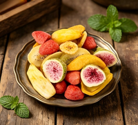 Zoete smaak FD gevriesdroogde gehele geconserveerde figuinen in bulk, knapperige figuinsnacks fruit