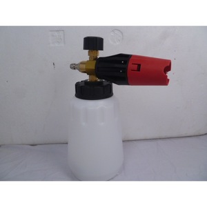 High Pressure Car Washer Foam Bottle <b>Cleaner</b> Large Mouth Metal <b>Spray</b> Gun Head Set Manual Operation White Color - Product Image 2
