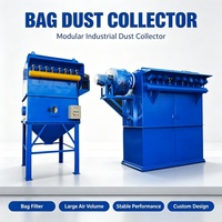Collecteur de poussière industriel à filtre à sacs, machine à jet pulsé pour la purification des poussières d'argile des fours à briques