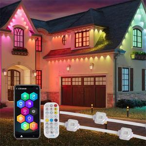 Lumières d'extérieur permanentes Smart RGB Outdoor <span class=keywords><strong>LED</strong></span> Lights Eaves Lights IP67 Waterproof for Garden Decor Work Alexa Google - Product Image 2