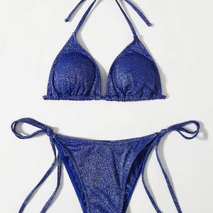 Conjunto de Bikini de 2 Piezas para Mujer, Diseño Floral de Lujo 2025, Ropa de Playa Informal, Sostén Push-Up con Estampado de Leopardo, Rayas, Cuadros y Paisley - Product Image 2