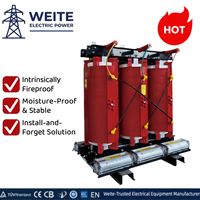 Transformador de Tipo Seco SCB13 de 11kV Weite Power Engineering, 750kVA-1500KVA, Trifásico, Salida de 400V, Certificado CE, Bajo Nivel de Ruido para Interiores