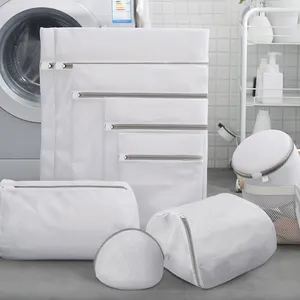 고품질 사용자 정의 로고 재사용 100% 재활용 메쉬 세탁 Loundry 브래지어 세탁 가방 속옷 호텔 세탁 가방 대량