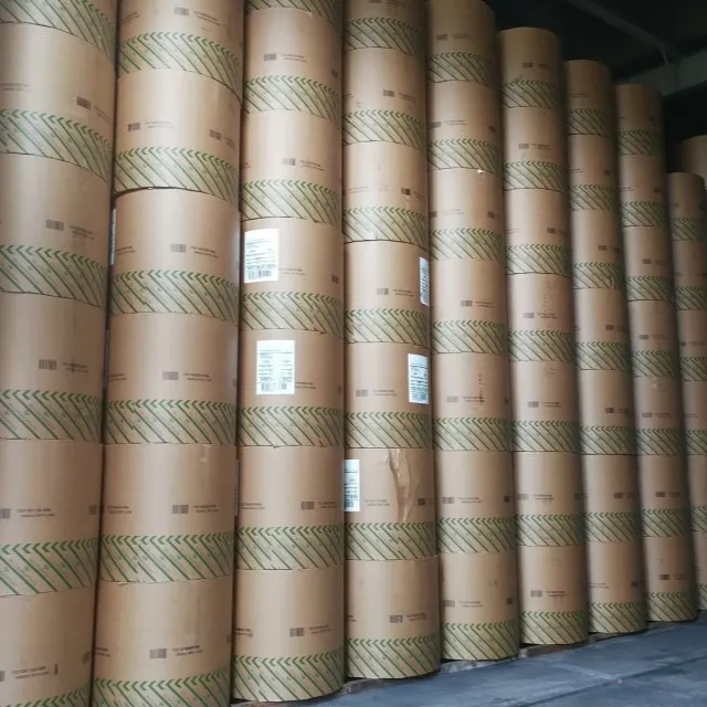 manufacture custom Raw materials for shopping bags kraft paper roll price
