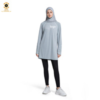 Tenue de sport islamique pour femmes Zaynab, tunique ample respirante à séchage rapide avec protection UV, hijab, vêtements de sport musulmans