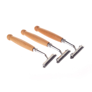 <span class=keywords><strong>Rasoir</strong></span> jetable à lame en acier inoxydable avec manche en bambou et tête pivotante <span class=keywords><strong>pour</strong></span> le rasage de sécurité des hommes - Product Image 6
