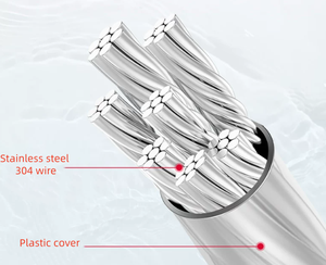 <span class=keywords><strong>Tendedero</strong></span> Invisible de 4.2M, Retráctil, Sin Perforaciones, con Cable de Acero y Cubierta de Aluminio - Product Image 5