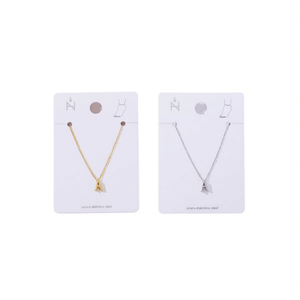 Cavigliera Tobiller con lettera A in acciaio inossidabile, design minimalista per gioielli da donna alla moda - Product Image 2